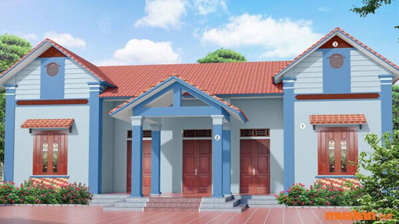 Chọn sơn nhà màu xanh dương, sơn màu đang nhận được sự ưu ái của nhiều gia đình trong những lần sơn sửa lại ngôi nhà.  Màu sơn này mang tới cho nhà nhà không gian nhẹ nhàng, bình yên, cảm giác dễ chịu
