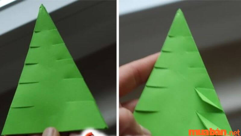 Cách làm cây thông Noel bằng giấy màu