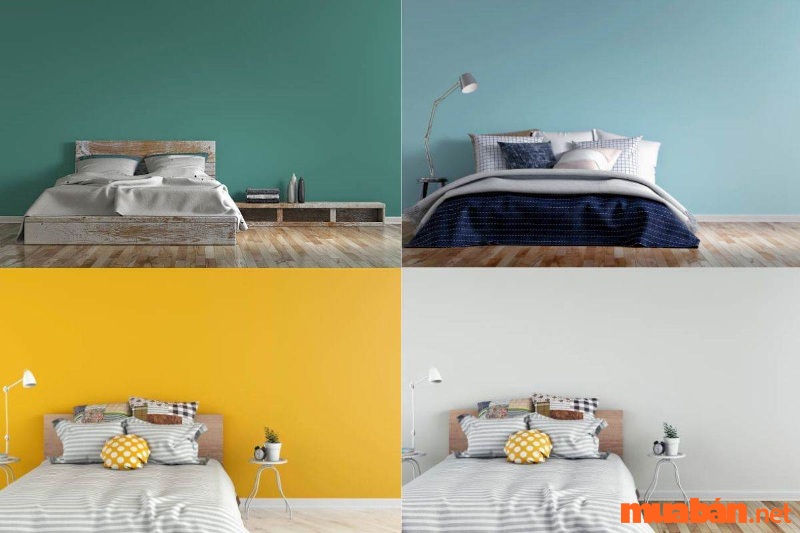 Cách bố trí phòng ngủ với màu sắc
