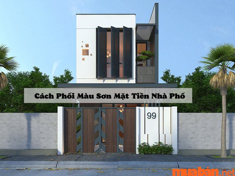 Chọn màu sơn nhà phố