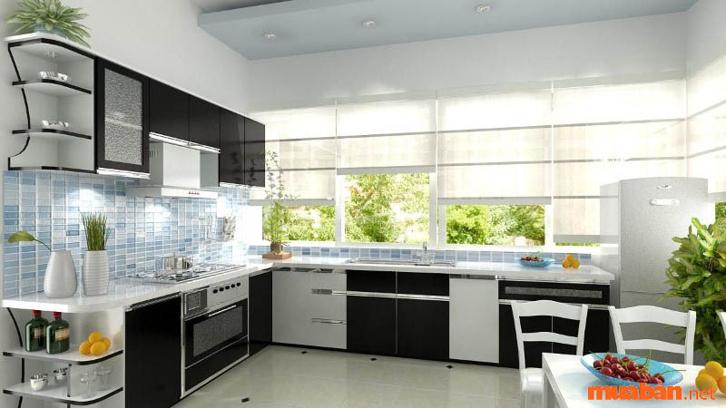 The kitchen should not be located in a place that is too well-ventilated