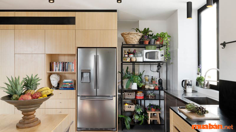 The kitchen should be located half a meter away from the refrigerator