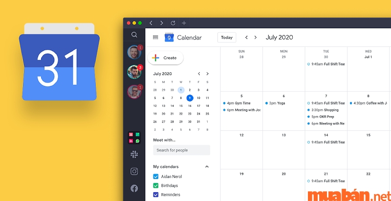 Google Calendar là công cụ cho người thích ôm đồm