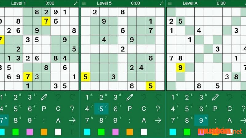 Chơi Sudoku có tác dụng gì - Loại trừ dựa trên hàng dọc và hàng ngang