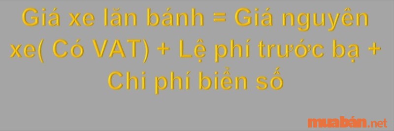 Công thức tính giá xe Future 2023 khi lăn bánh