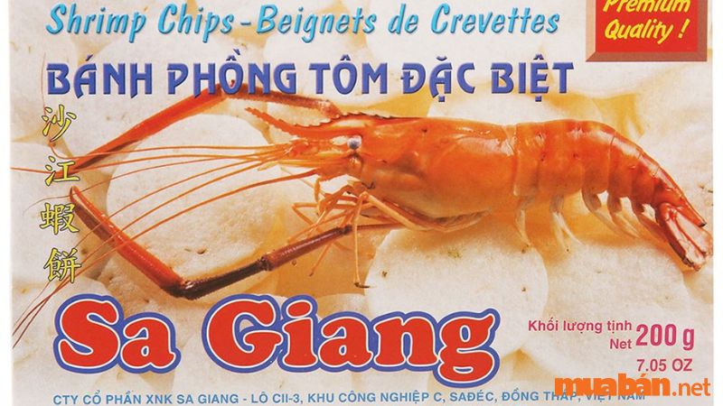 Bánh phồng tôm Sa Giang