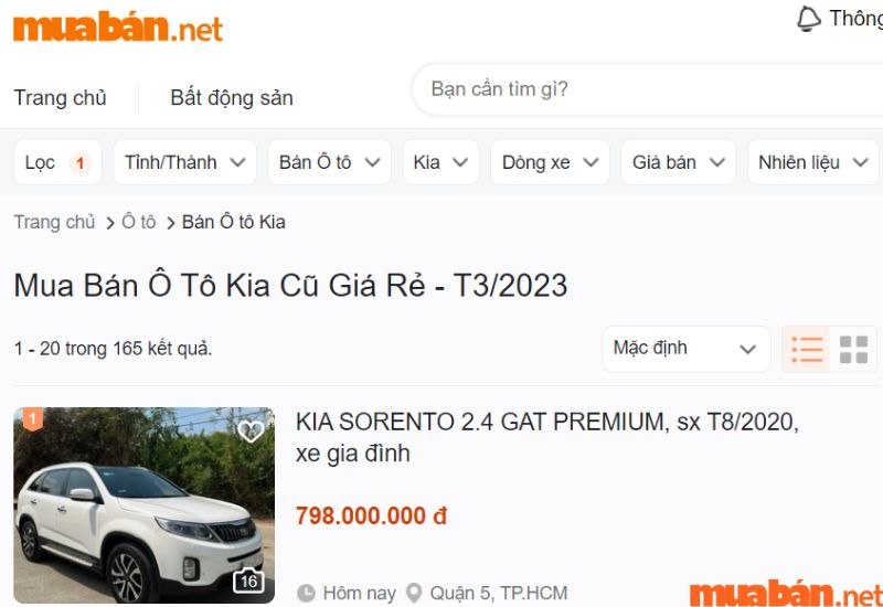 Các bạn có thể tham khảo giá xe ô tô cũ tại muaban.net