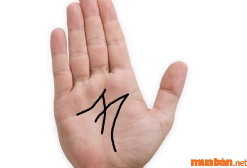Bàn tay chữ M chỉ tay ngoằn ngoèo