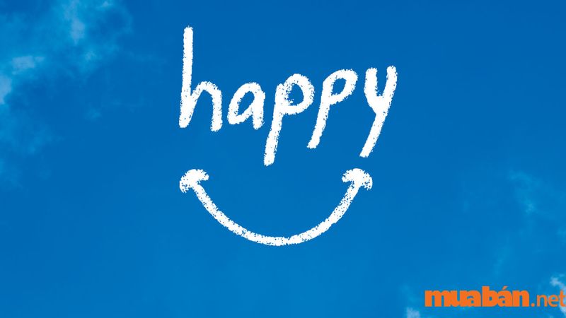 Từ happy khá phổ biến trong tiếng Anh