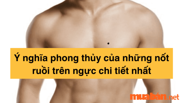 nốt ruồi trên ngực