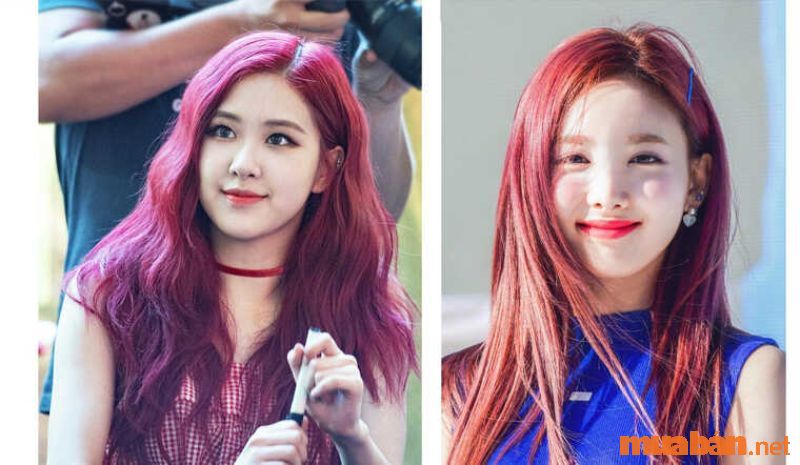 Đỏ tím màu nhuộm không cần tẩy ưa thích của các idol Hàn Quốc