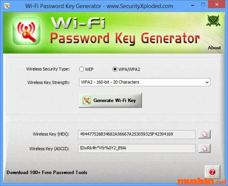 Ứng dụng bẻ khóa wifi trên laptop: Wifi Password Key