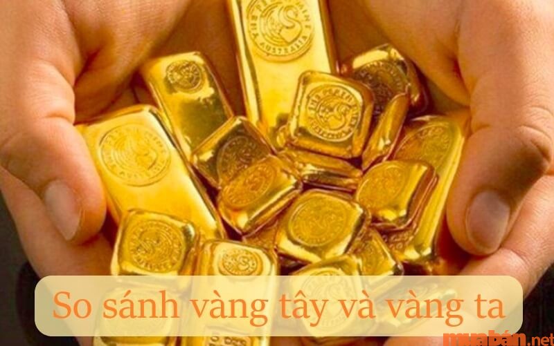 Sự khác nhau giữa vàng tây và vàng ta