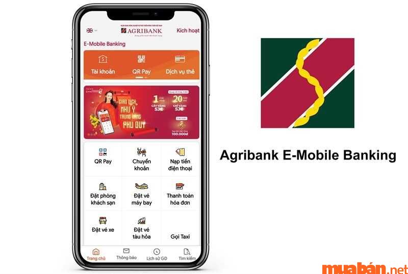 Sử dụng Agribank E-Mobile Banking để đóng học phí cho trường