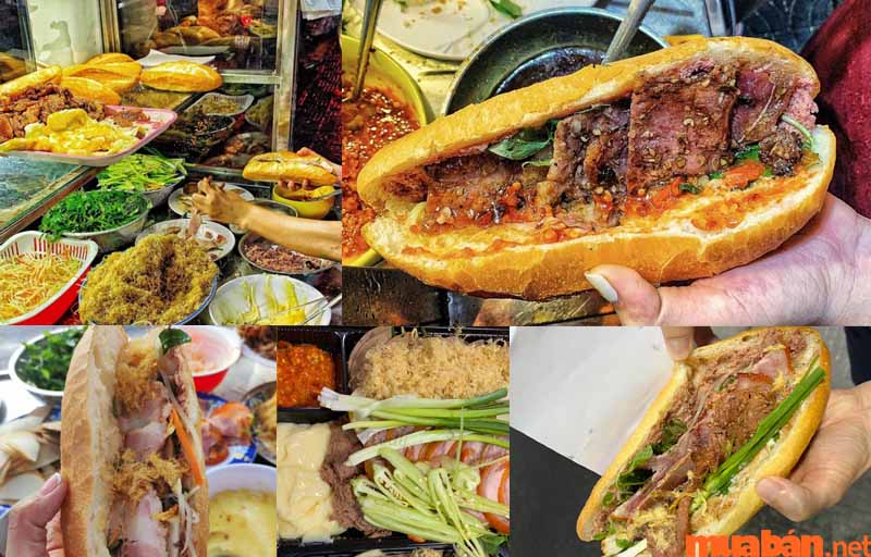 Bánh mì thịt Yến có đa dạng các loại bánh cho bạn lựa chọn