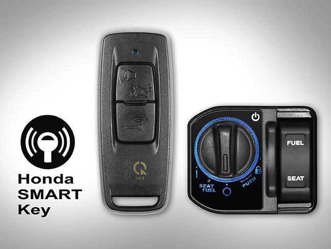 Hệ thống khóa thông minh Smart Key xác định vị trí xe cùng chức năng báo động được tích hợp trên thiết bị điều khiển FOB