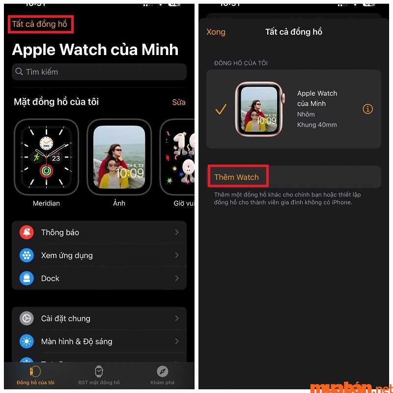 Cách thêm Apple Watch để ghéo đôi với điện thoại iPhone