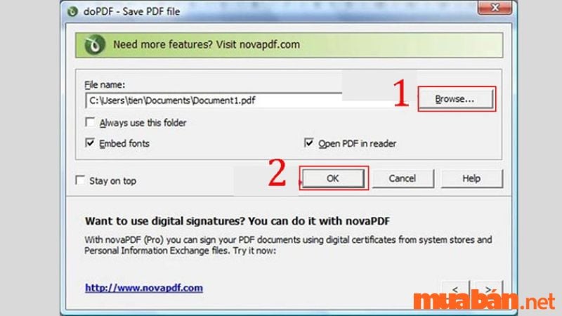 Cách chuyển file word sang pdf bằng phần mềm đoPF