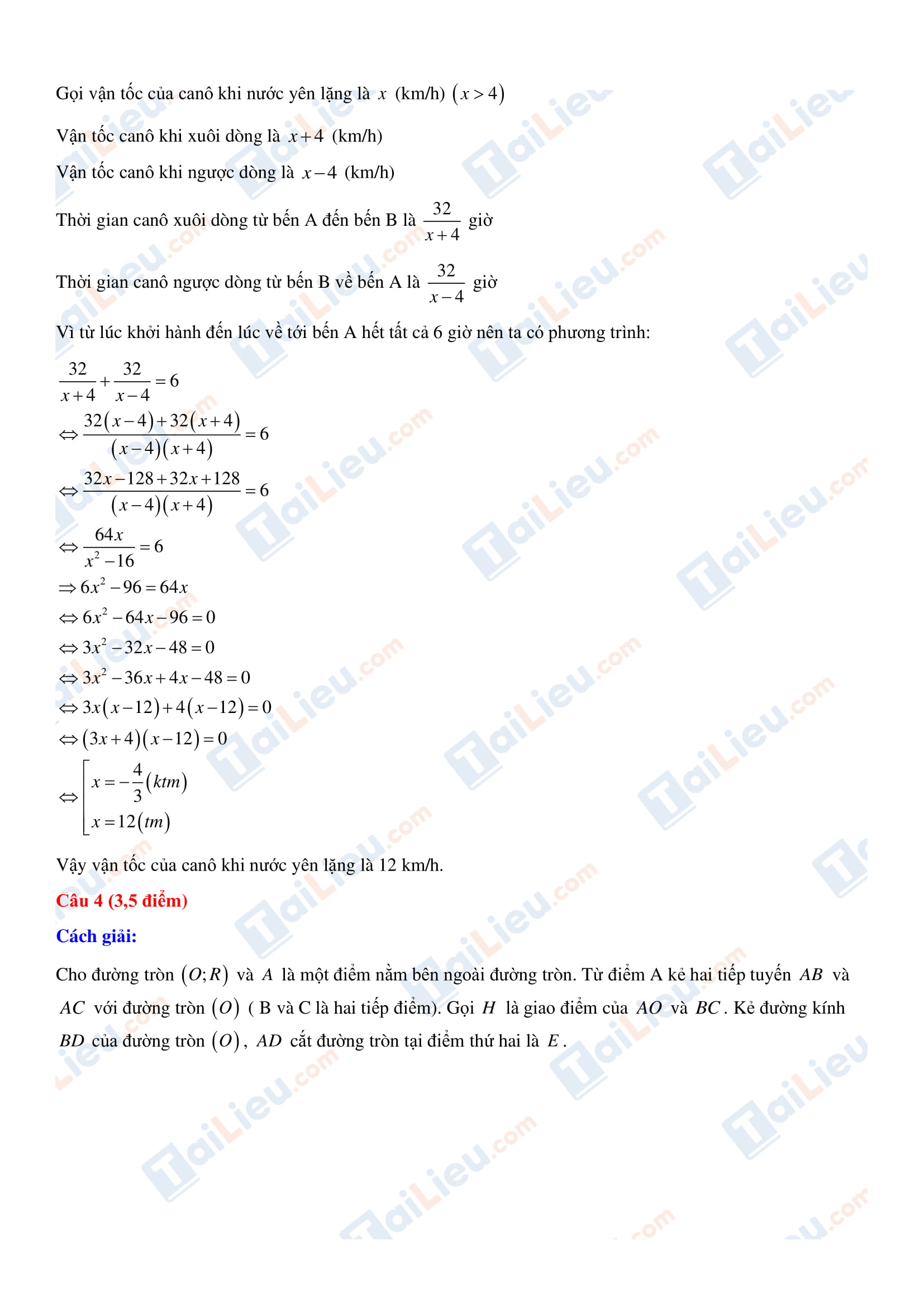 Đáp án đề thi tuyển sinh lớp 10 môn toán Quảng Ninh 2020-2021 (phần 3)
