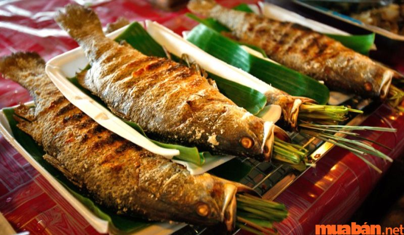 Một món ăn không thể bỏ lỡ mỗi khi có dịp du lịch tại Pù Luông đó là cá suối nướng