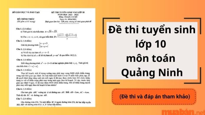 Đề thi tuyển sinh lớp 10 môn Văn Quảng Ninh
