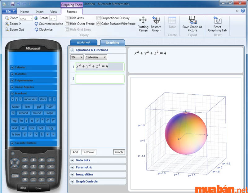 Microsoft Mathematics là app giải toán trên máy tính rất thông dụng với học sinh – sinh viên
