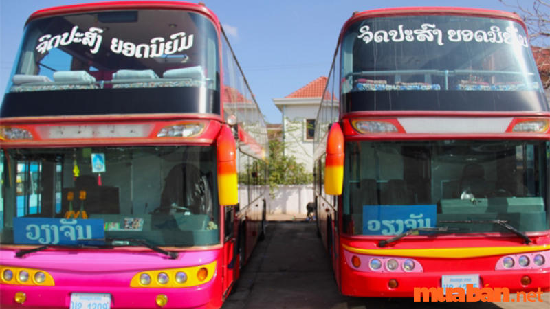 Kinh nghiệm du lịch Lào di chuyển bằng xe buýt