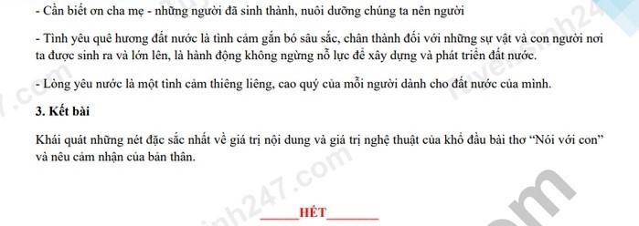 Đáp án chi tiết môn Ngữ văn vào 10 tỉnh Tây Ninh năm học 2021-2022 (Phần 4)