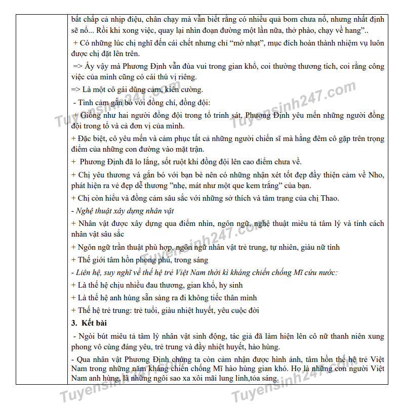 Đáp án đề thi vào lớp 10 môn Văn Tây Ninh năm 2020 (Phần 3)
