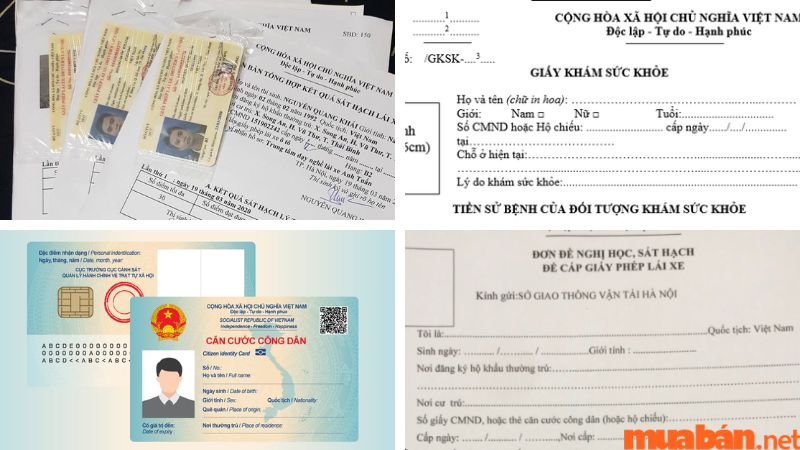 Hồ sơ đăng ký thi lấy bằng lái A4