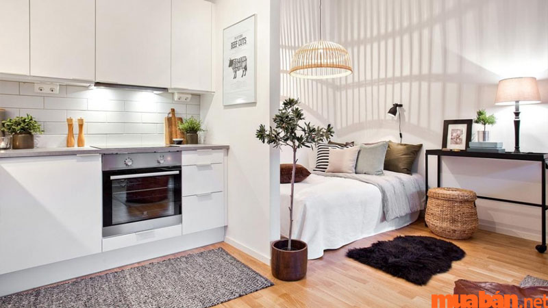 Bạn cũng không nên đặt bếp chung không gian với phòng ngủ