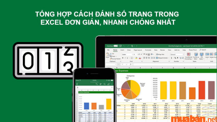 Cách đánh số trang trong excel