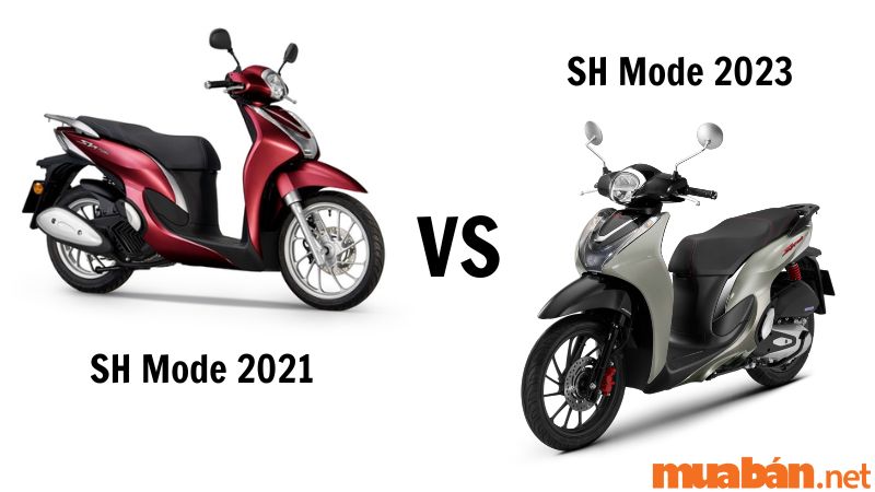 So sánh SH Mode 2021 và SH Mode 2023