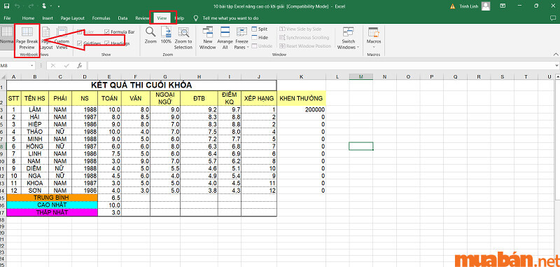 Cách in Excel