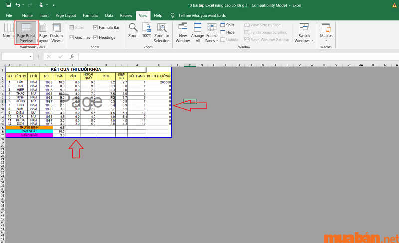 Cách in Excel