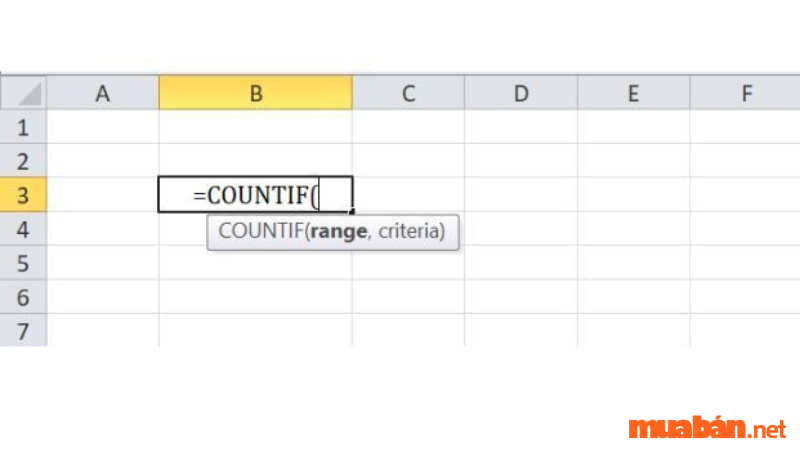 Cách dùng hàm Countif 