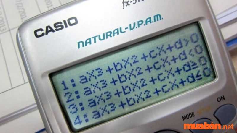 Ví dụ Cách bấm bất phương trình trên Máy tính Casio 570VN