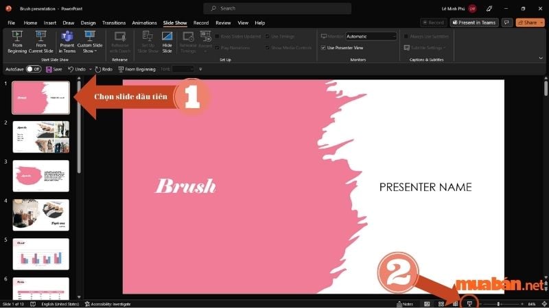 Cách trình chiếu PowerPoint