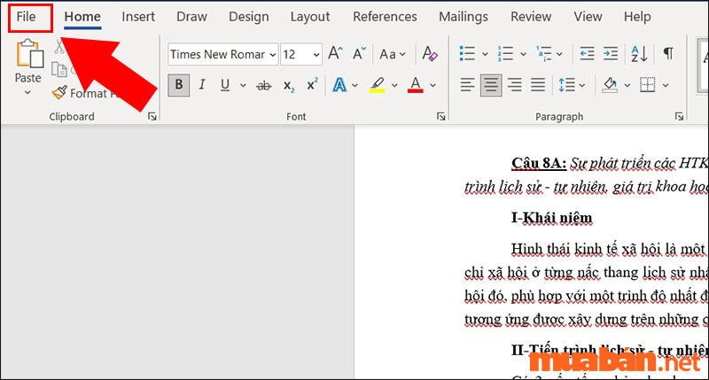 Cách bỏ gạch đỏ trong word đối với phiên bản word 365, word 2019, word 2016, word 2013