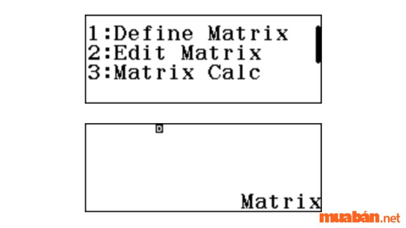 Chọn mục Matrix Calc