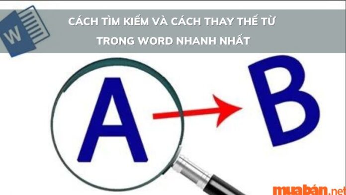 cách thay thế từ trong word