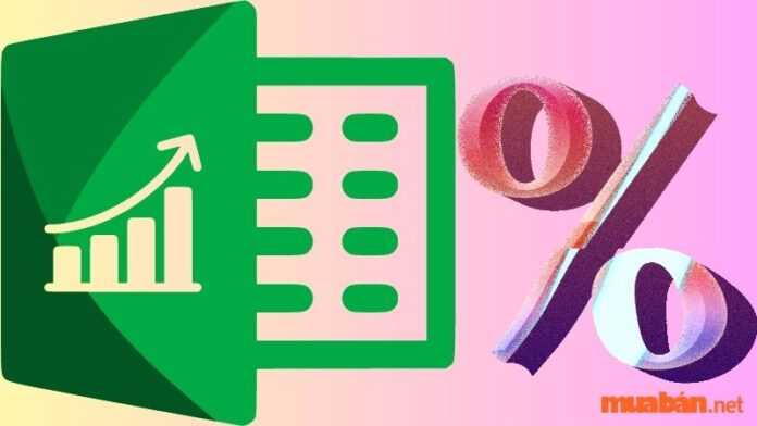 Cách tính phần trăm trong EXCEL chi tiết