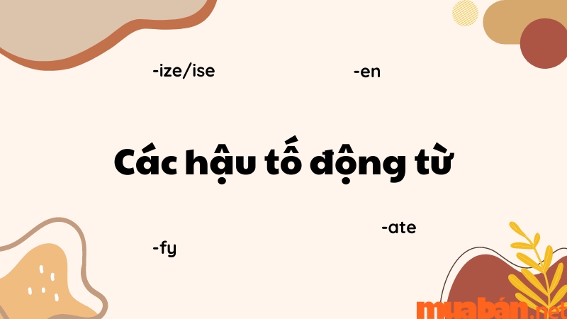 Các hậu tố của động từ