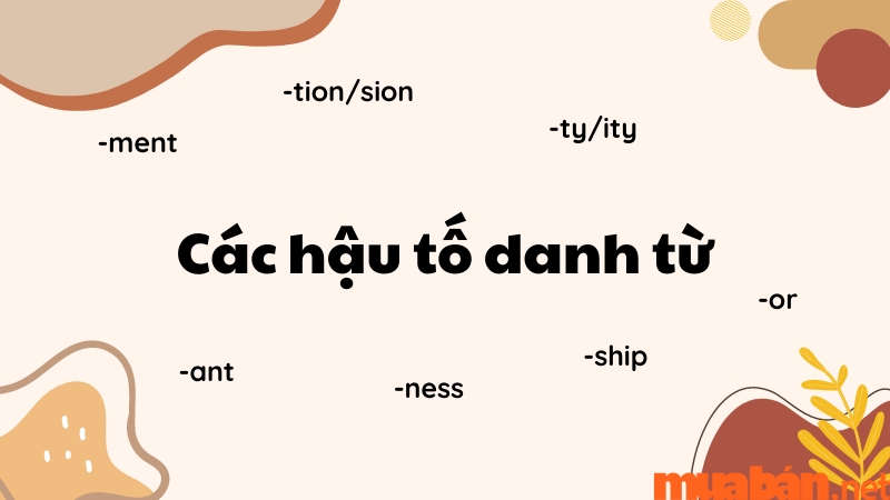 Các hậu tố của danh từ