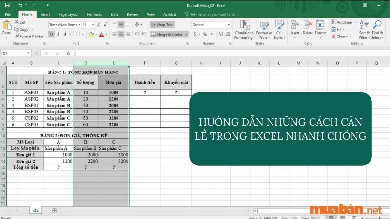 Bài viết dưới đây sẽ hướng dẫn bạn cách căn lề trong Excel chi tiết và kiểm tra lỗi trước khi in. Hãy theo dõi để cùng Mua bán thực hiện nhé!