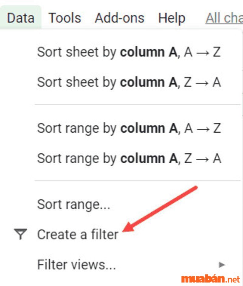 Cách xóa dòng trống trong google sheet