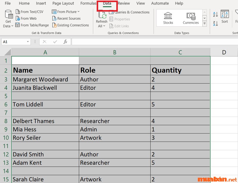 Cách xóa dòng trống trong Excel