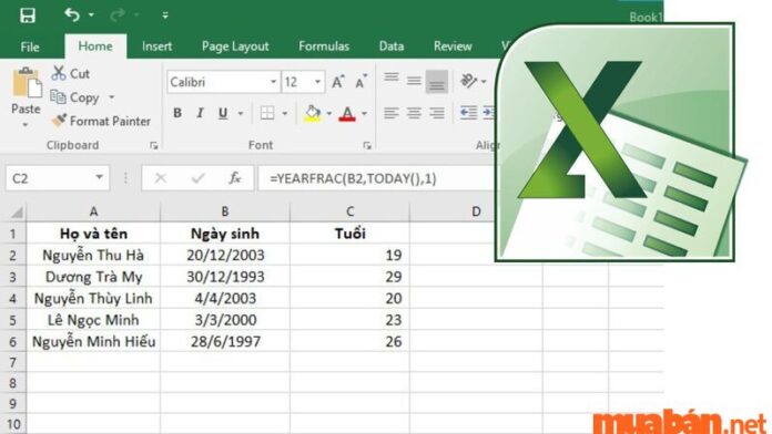 4 cách tính tuổi trong Excel đơn giản, nhanh chóng nhất