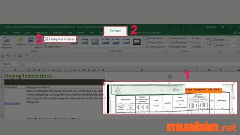 cách giảm dung lượng file excel