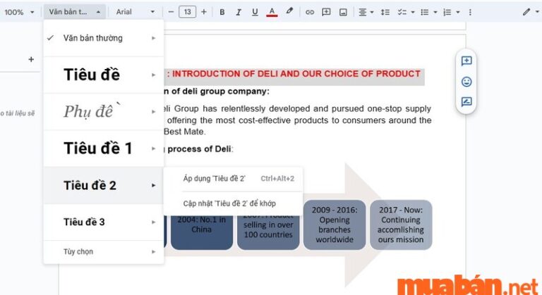 Chi tiết cách tạo mục lục trong Google Doc đơn giản, nhanh nhất